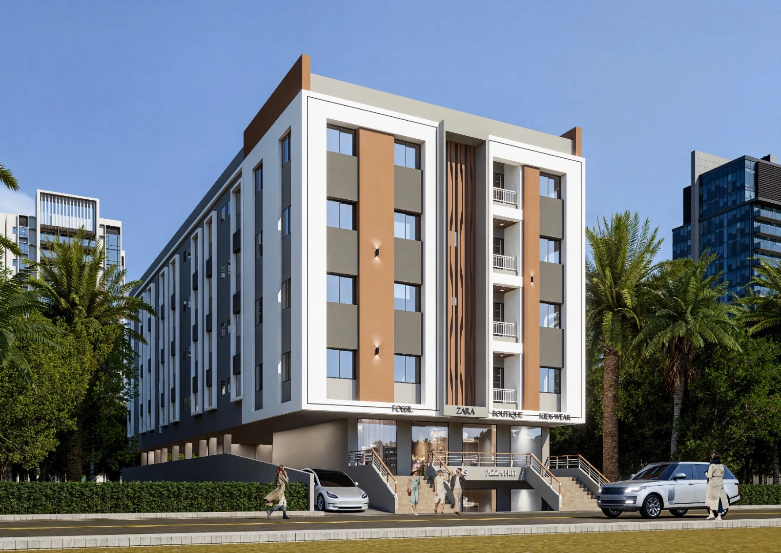Residential Units with retail shops